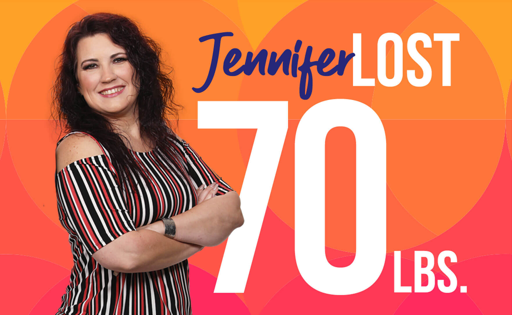 Jennifer lost 70 lbs with the Keto-90 program.